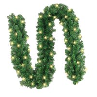 Bothyi - Guirnalda Navideña De 8,8 Pies Con Luces Led Para Chimenea Temporada Navideña Mantel 260 Rama 5M Led