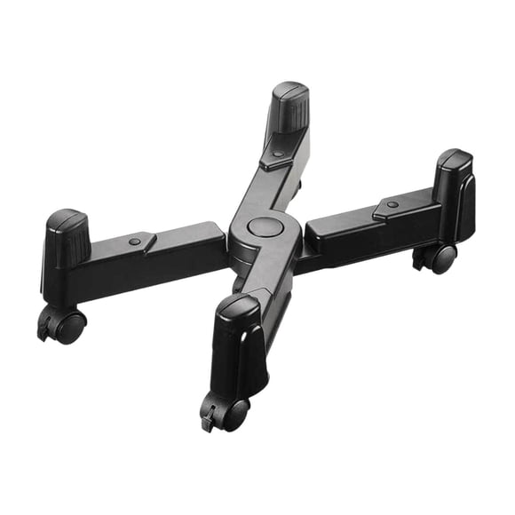 Soporte de host para computadora Soporte de CPU móvil Fácil instalación Fácil de usar Soporte de carcasa de computadora retráctil Bastidor de host Negro