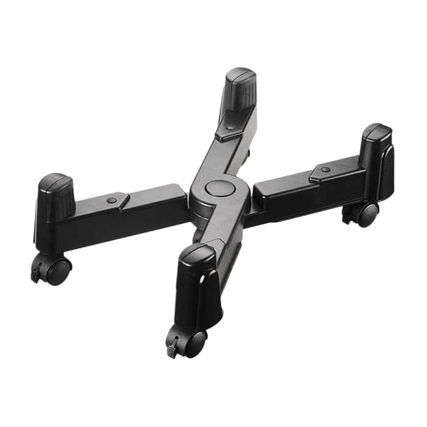 Soporte de host para computadora Soporte de CPU móvil Fácil instalación Fácil de usar Soporte de carcasa de computadora retráctil Bastidor de host Negro