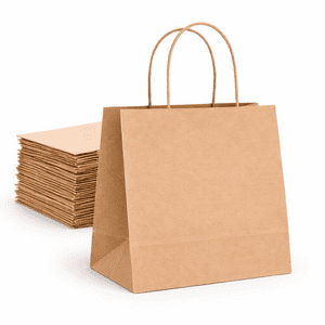 De Gaune - Bolsa De Papel Kraft Con Manilla 27X29 (50 Unidades)