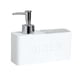 thumbnail image 4 of Dispensador De Jabón Líquido Y Soporte De Esponja Fregadero De Cocina De Resina Tidy White, 4 of 5