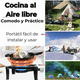 thumbnail image 2 of Fogón Cocina A Gas Licuado 1 Plato + Kit De Instalación Camping Hogar, 2 of 7