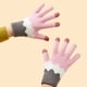 thumbnail image 4 of Guantes mágicos de lana de invierno para mujer con pantalla táctil y forro polar cálido para clima frío., 4 of 5