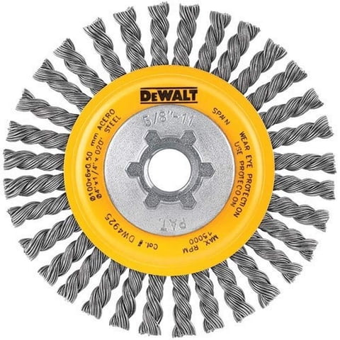 Dewalt - Rueda De Alambre Dw49201 De 5 Pulgadas Por 5 8 Pulgadas 11 Hp 0 020 Carbon
