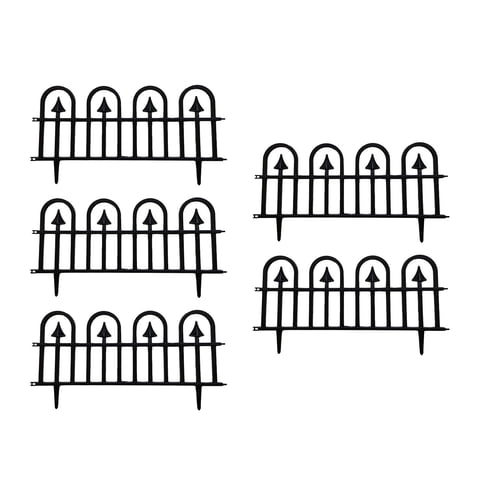 Ioensy - Borde De Borde De Jardín De 5 Piezas Para Macizo De Flores Jardín De Borde De Césped De Flores