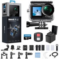 Cámara De Acción Akaso Brave 7 Le 4K, 30 Fps, 20 Mp, Resistente Al Agua, 40 M