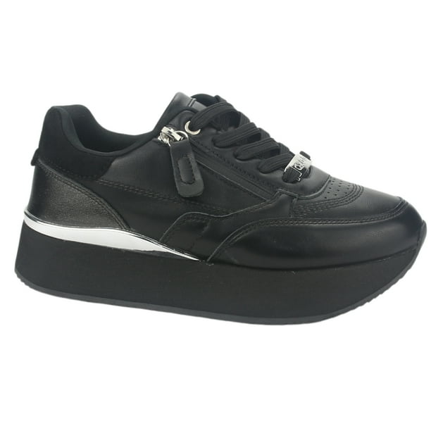 Zapatilla Chalada Mujer Friki-2 Negro Urbano