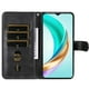 thumbnail image 4 of Funda con Cremallera para Honor X6C 4G, Carcasa Cartera de Cuero PU con Soporte y Tarjetero, 4 of 5