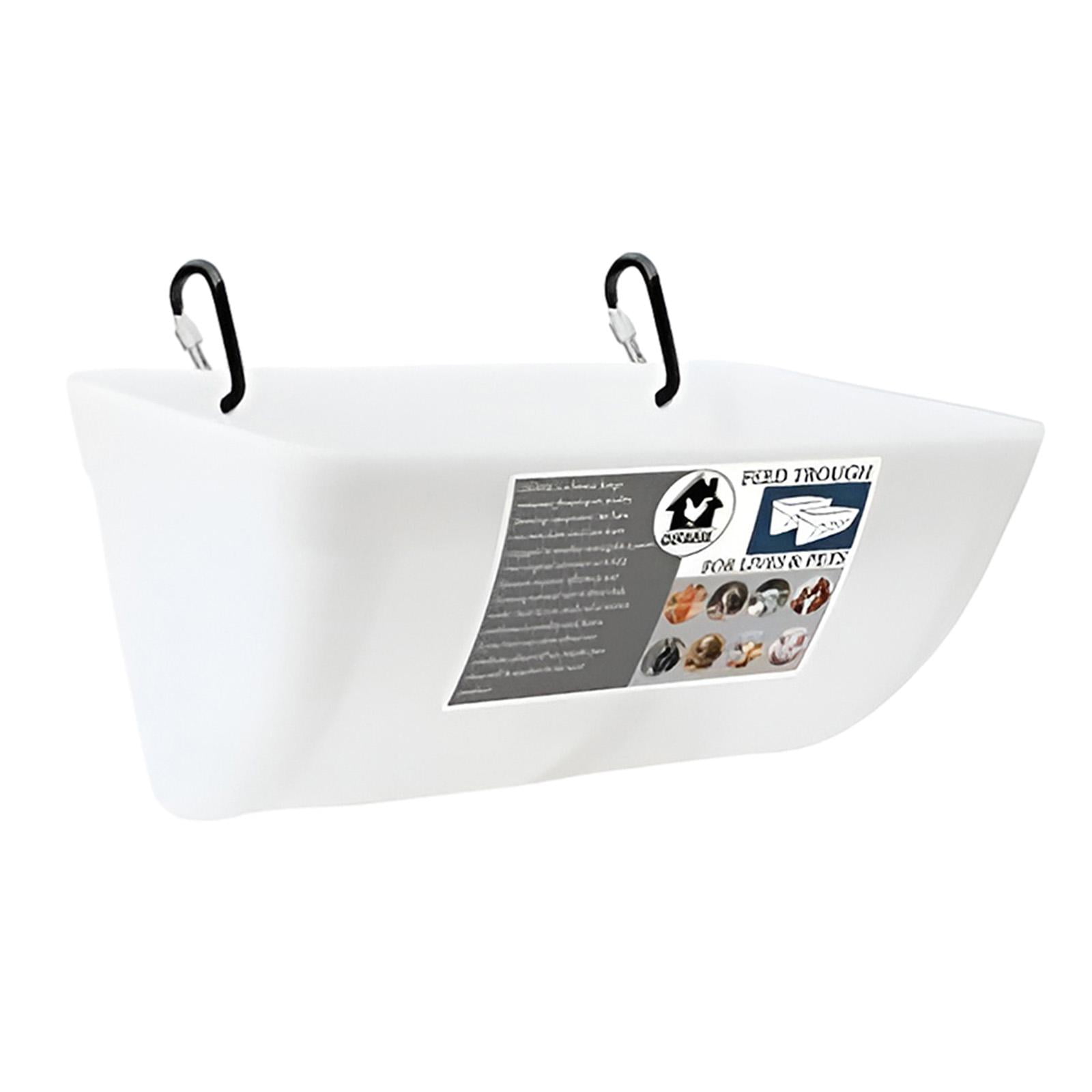 Ioensy - Bebedero Cubo Comederos Bebedero Dispensador De Agua Comedero Blanco