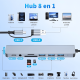 thumbnail image 3 of Hub USB tipo C y A Vakrny 8 en 1 4 USB lector SD/TF audio, 3 of 3