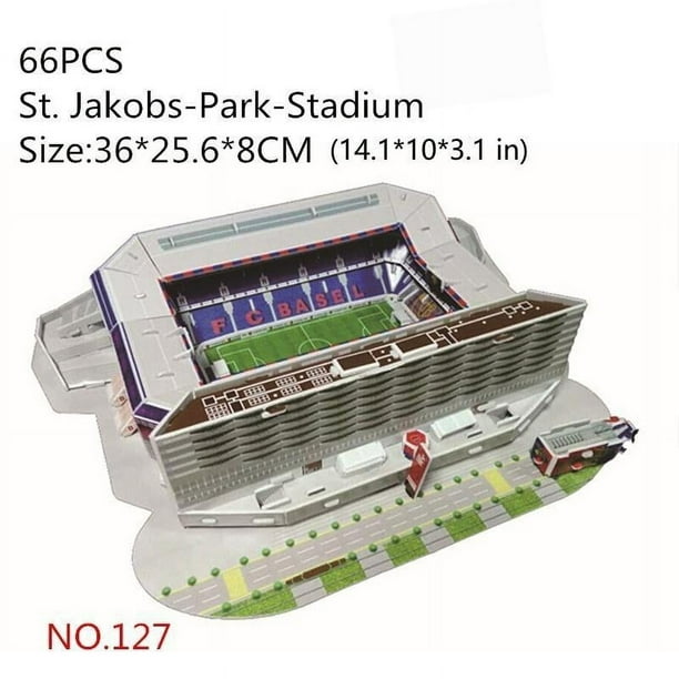 3D Puzzle Model Football Soccer Field Model Souvenirs Paper Jigsaw Model Gift For Fans