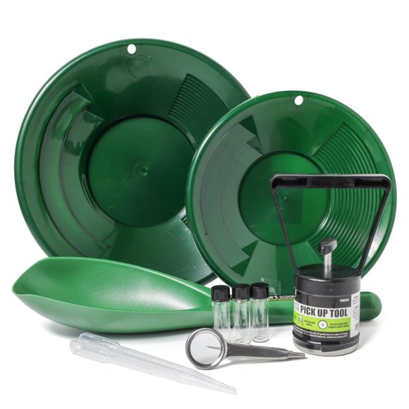 Kit Gold Panning ASR Outdoor Gold Rush con accesorios de 10 piezas