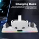 thumbnail image 2 of Estación de Carga Rápida para Auriculares VR y Soporte de Carga para Controladores Soporte de Carga RGB con 2 Baterías Recargables para Meta Quest 3S, 2 of 6