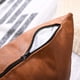 thumbnail image 3 of Funda de almohada lumbar de piel sintética estilo rústico de 30 x 50 cm, moderna y decorativa, para dormitorio, sala de estar, sofá, color marrón, juego de 2, 3 of 6