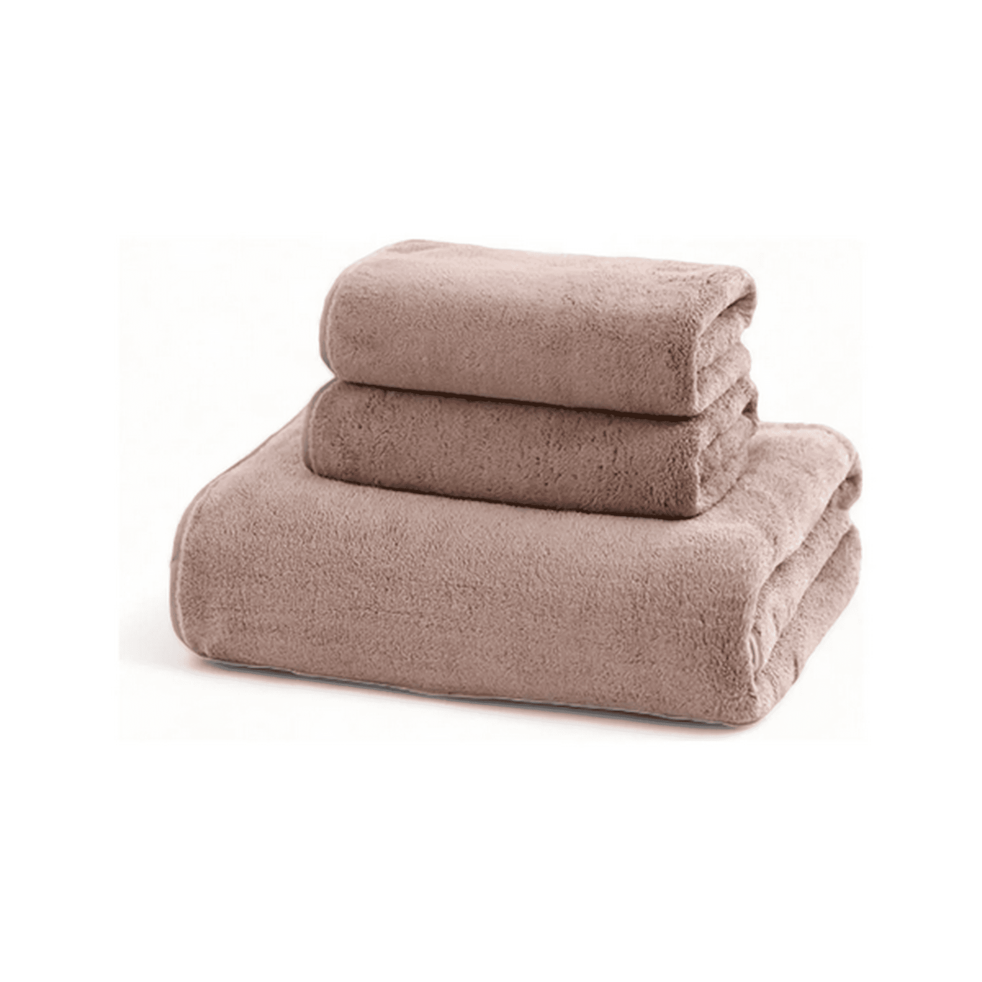 Genérico - Toallas 50x90 Cm Pack De 2 Color Rosa Palo