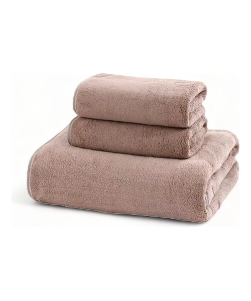 Genérico - Toallas 50X90 Cm Pack De 2 Color Rosa Palo