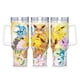 thumbnail image 1 of Eevee: Evoluciones Estéticas Vaso aislado de acero inoxidable con asa, diseño temático, regalo para familia, amigos y fans; incluye pajita y encaja en el portavasos estándar, 40 oz, 1 of 6