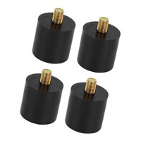 Magideal - 4 Piezas Amortiguador De Goma Columnas Antivibración Soporte Cilíndrico Montaje Resistente Para Máquinas Adecuado Para Equipos Mecánicos Compresores B