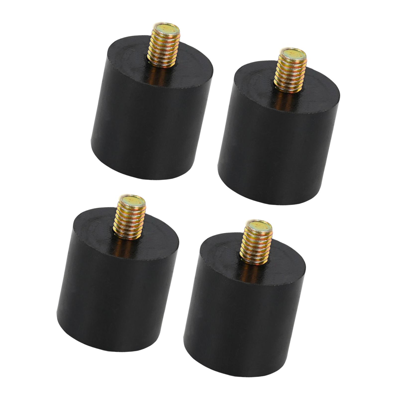 Magideal - 4 Piezas Amortiguador De Goma Columnas Antivibración Soporte Cilíndrico Montaje Resistente Para Máquinas Adecuado Para Equipos Mecánicos Compresores B