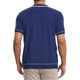 thumbnail image 3 of INSPIRE CHIC Camisa de punto para hombre de regreso a clases con botones, manga corta, ligera, casual, de verano, polo tejido, talla S, azul oscuro, 3 of 6