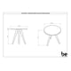 thumbnail image 2 of Mesa Lateral 400 1005 Retro Blanca, 2 of 3