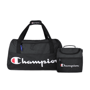 Pack Champion Bolso Atlanta 45Lts + Lonchera Oxford Negra
