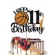 thumbnail image 1 of Topper de pastel de baloncesto Crseniny para 11.º cumpleaños, 1 of 7