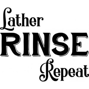 Rienda Libre Graphics - Decomural Lather Rinse Repeat Bathroom Ws-50001
