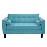 Bodevir - Sofa Retro 2C Felpa 00 Turquesa
