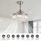 thumbnail image 2 of Ventilador de techo MOOONICHE 91 cm con cristal y control remoto LED, 2 of 9