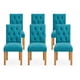 thumbnail image 1 of Pack 6 Sillas De comedor De madera Capitonés, 1 of 1