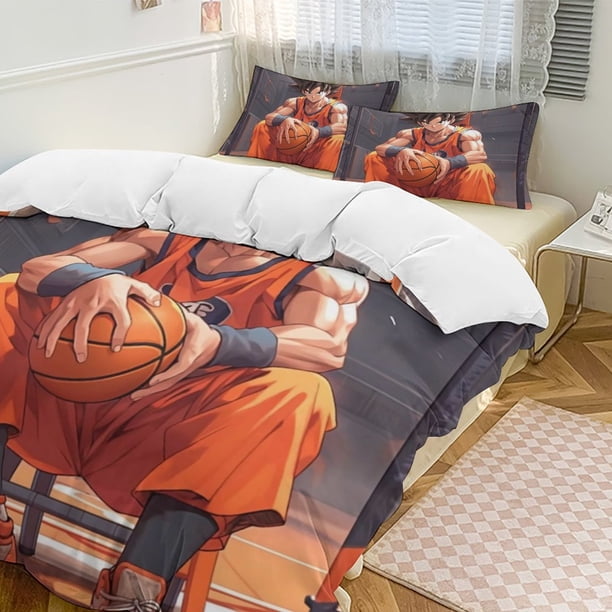 DRAGON BALLCartoon Collection 3-Piece Comforter Set, Personalized Bedding Decor for Kids And Teens Bed Sheets