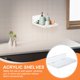 thumbnail image 4 of Uxcell 8" Estantes Flotantes Pequeños Estantes de Acrílico Transparente para Pared Estante de Pared Transparente Pequeño Estantes de Baño 2 Piezas, 4 of 7