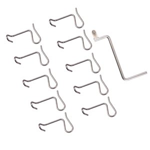 Bothyi - 10X Herramienta Para Tensar Alambre De Cerca Herramienta De Jardín Para Torsión De Alambre De Metal Para Poste De Cerca 10 Piezas Y 1 Llave