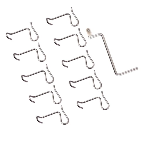 Bothyi - 10X Herramienta Para Tensar Alambre De Cerca Herramienta De Jardín Para Torsión De Alambre De Metal Para Poste De Cerca 10 Piezas Y 1 Llave