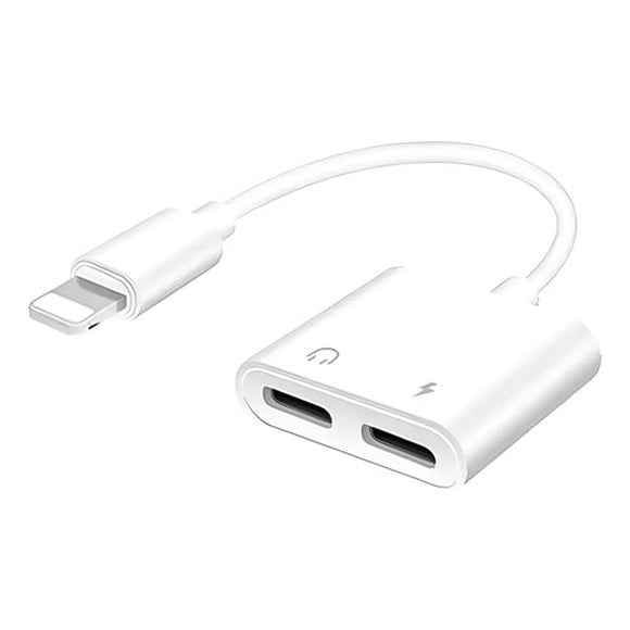 Adaptador Audio Y Carga Lightning Compatible Con iPhone