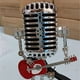 thumbnail image 2 of 1pc Vintage Microphone Robot Desk Lamp, Metal Microphone Robot Lamp With Mini Guitar, Robot Touch Dimmer Lamp, Vintage Light Home Decor Nightstand Desk Lamp For Bedroom, Bar, Restaurant, 2 of 4