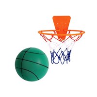 Magideal - Baloncesto Silencioso Con Aro, Pelota Que Rebota, Juguete Interactivo Para Niños, Fiesta De Adultos, Sin Sonido, Juguetes Para Niños, Pelota De Juguet Verde Talla 5