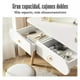 thumbnail image 5 of Tocador o mesa de maquillaje y peinado con luz led, 2 cajones y asiento, 5 of 8