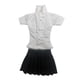 thumbnail image 1 of Camisa Abotonada Y Falda A Escala 1/6, Accesorio Para Figuras De Acción De 12 Pulgadas, Falda Negra, 1 of 3