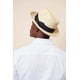thumbnail image 3 of Sombrero tipo fedora y bucket Genoa de paja beige con protección solar UPF 50+, 3 of 7