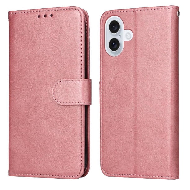Funda Billetera para iPhone 17 con Porta Tarjetas y Soporte Ajustable Rosa