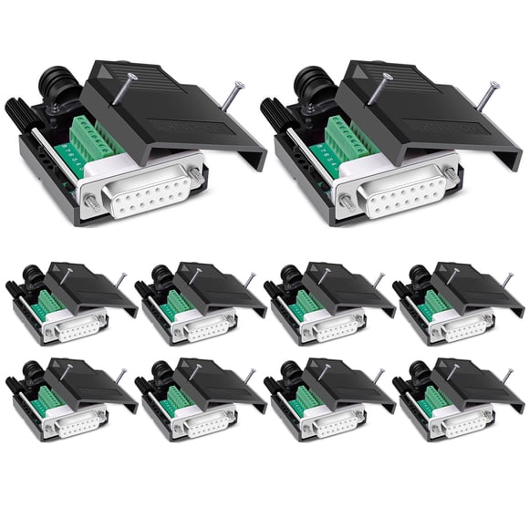 Conector sin soldadura AMBEST DB15, 16 mm, hembra, 10 unidades
