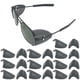 thumbnail image 1 of Protectores Laterales Para Lentes 10 Pares Transparentes Negros Para Anteojos, 1 of 4