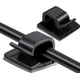 thumbnail image 1 of 120 mini clips para cables de exterior con cintas adhesivas fuertes, clips de luz, clips de decoración, soporte para cables, organizador de cables para coche, gestión de cables mejorada, ganchos autoa, 1 of 7