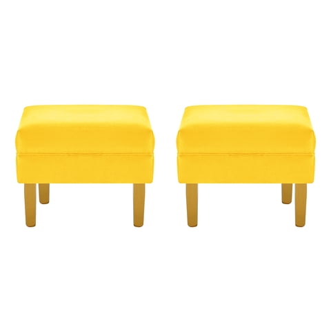 Bodevir - Set Pouf Sky 1C Felpa 01 Amarillo