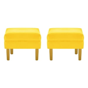 Bodevir - Set Pouf Sky 1C Felpa 01 Amarillo