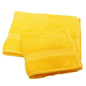 Masel - Set 2 Toallas Florentino Amarillo- 100% Algodon