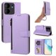 thumbnail image 1 of Funda con Billetera para [BLU View 5] con Bolsillo Zipper y Tarjetero Morado claro, 1 of 6