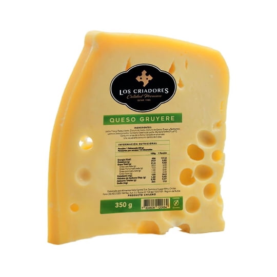 Queso Gruyére Trozo 350 g Los Criadores